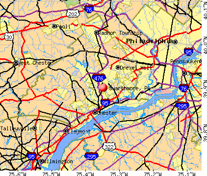 Swarthmore, PA map