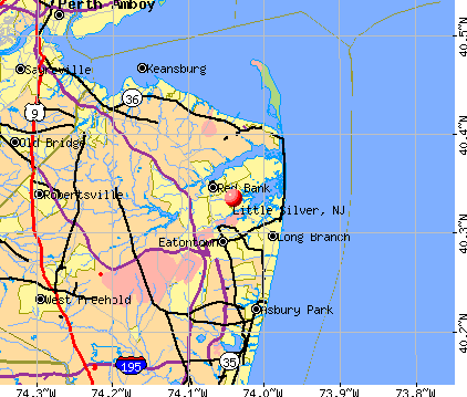 Little Silver, NJ map
