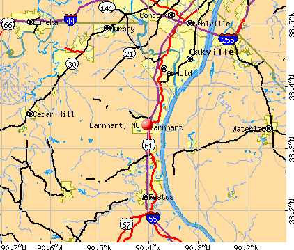 Barnhart, MO map