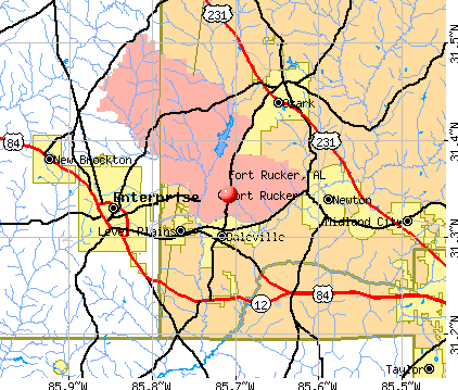 Fort Rucker, AL map