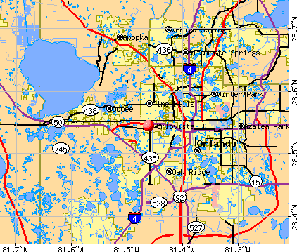 Orlovista, FL map