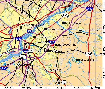 Ramblewood, NJ map