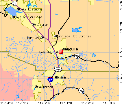 Temecula, CA map