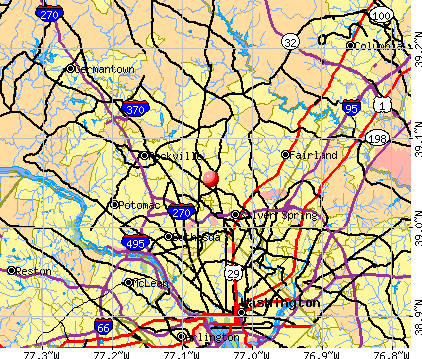 Wheaton-Glenmont, MD map