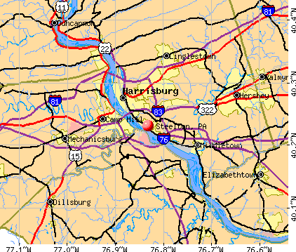 Steelton, PA map
