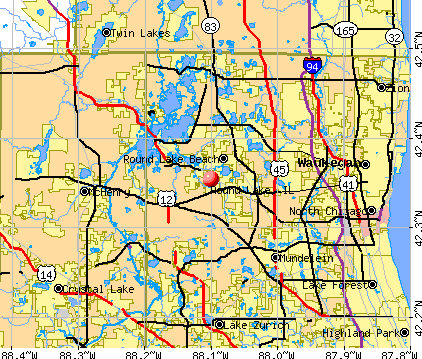 Round Lake, IL map