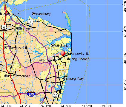 Oceanport, NJ map