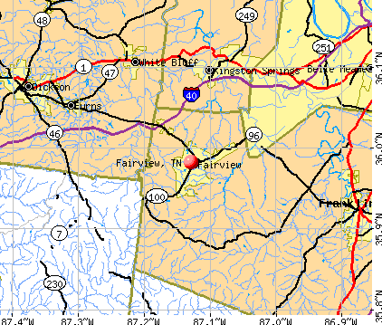 Fairview, TN map