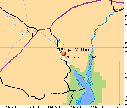 Moapa Valley, NV map