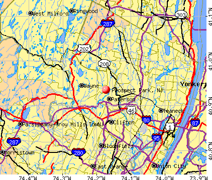 Prospect Park, NJ map