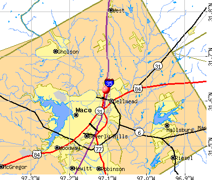 Lacy-Lakeview, TX map
