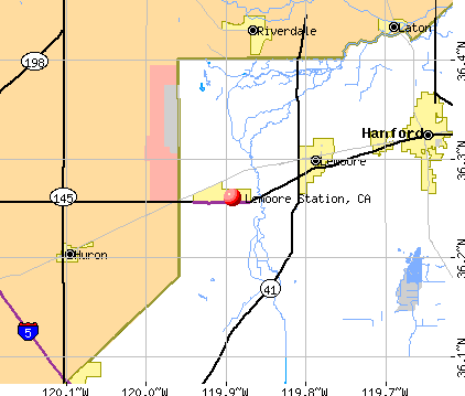 Lemoore Station, CA map