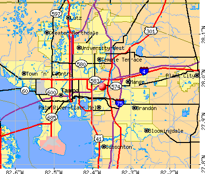 East Lake-Orient Park, FL map