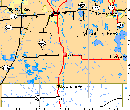 Fort Meade, FL map