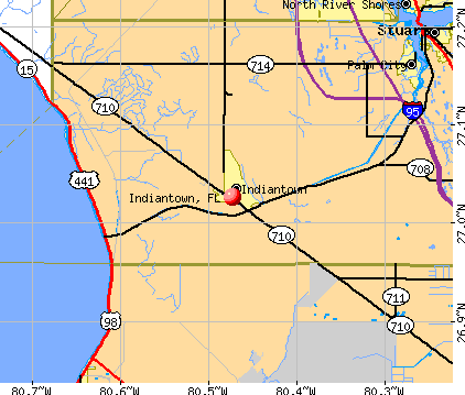 Indiantown, FL map