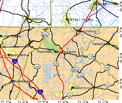 Thurmont, MD map