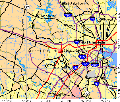 Ellicott City, MD map
