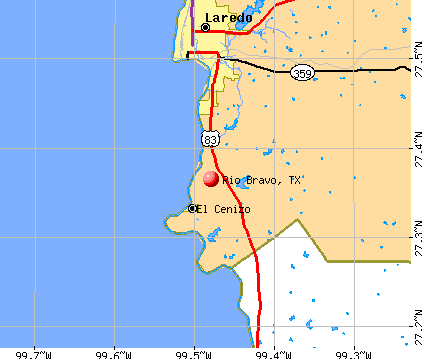 Rio Bravo, TX map
