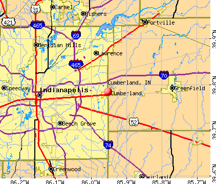 Cumberland, IN map