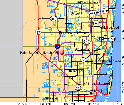 Palm Springs North Florida Fl 33015 Profile Population Maps