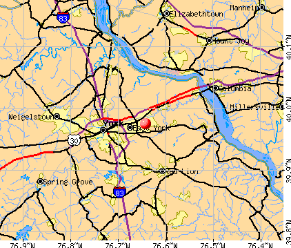 Stonybrook-Wilshire, PA map