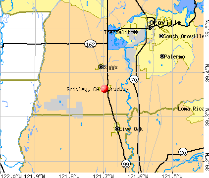 Gridley, CA map