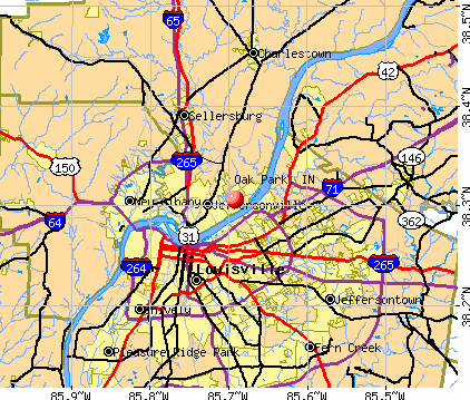 Oak Park, IN map