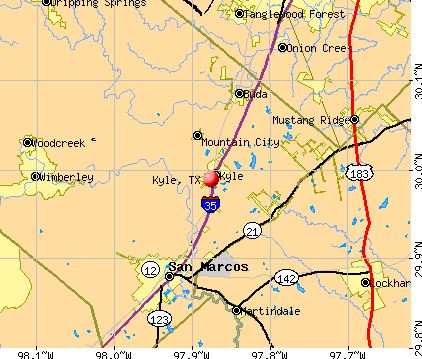 Kyle, TX map