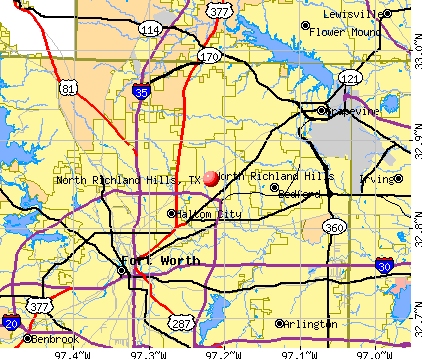 North Richland Hills, TX map