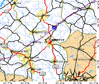 Commerce, GA map