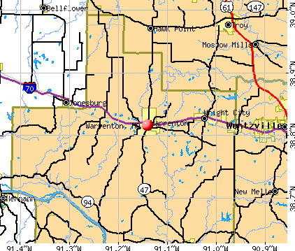 Warrenton, MO map