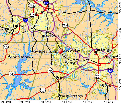 Morrisville, NC map
