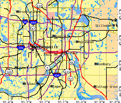 Maps  Saint paul, City, Saint paul mn