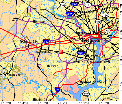 Annandale, VA map
