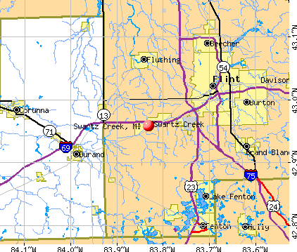 Swartz Creek, MI map