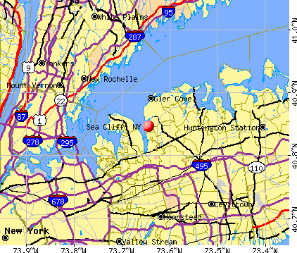 Sea Cliff, NY map