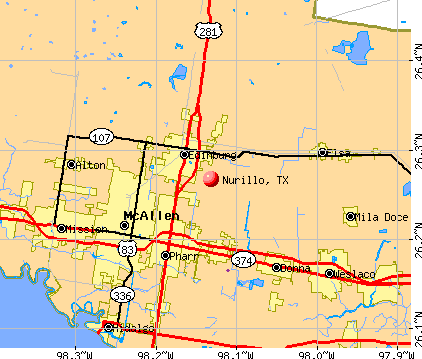 Nurillo, TX map