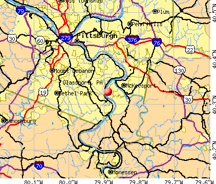 Glassport, PA map
