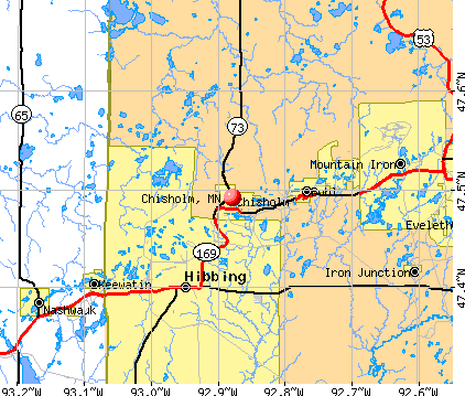 Chisholm, MN map
