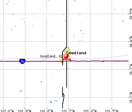 Goodland, KS map