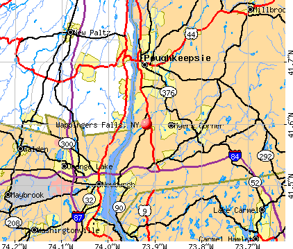 Wappingers Falls, NY map
