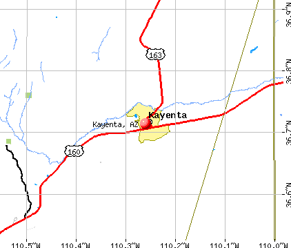 Kayenta, AZ map