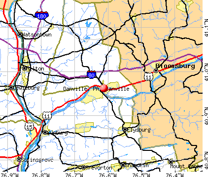 Danville, PA map