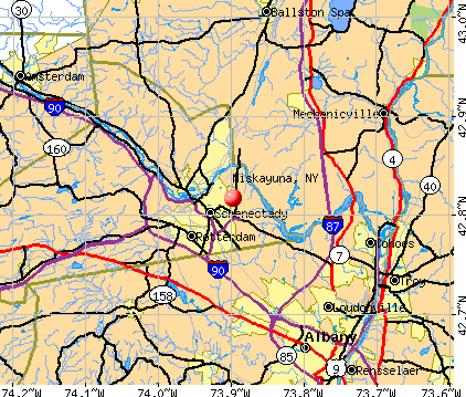 Niskayuna, NY map