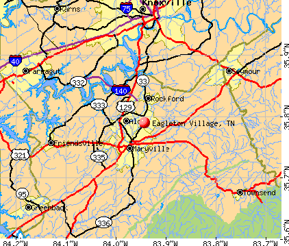 Eagleton Village, TN map