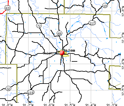Salem, MO map