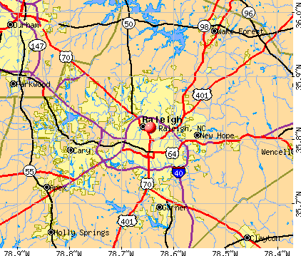 Raleigh, NC map