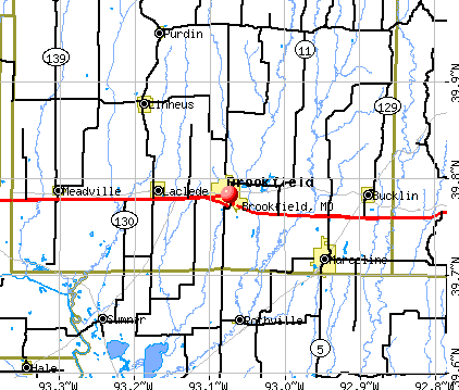 Brookfield, MO map