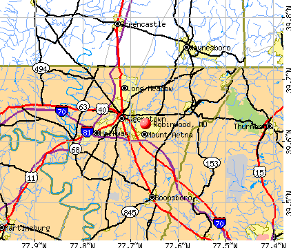 Robinwood, MD map