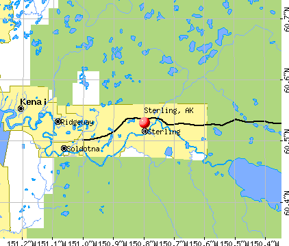 Sterling, AK map